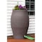 Emsco Group 50 Gallon Flatback Stoneware Urn Rain Barrel, 50 Gallons, Brown 2234-1 - alternate 2